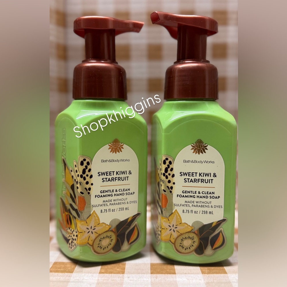 NEW B&BW (2) Sweet Kiwi and Starfruit Foaming Hand Soaps